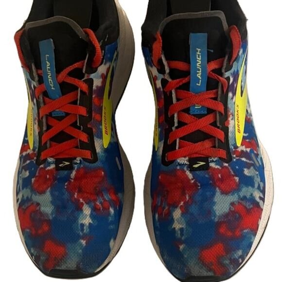 Brooks Launch 9 Women’s Multicolor Sneakers with Red and Blue, Width B, Size 9 - Picture 7 of 7